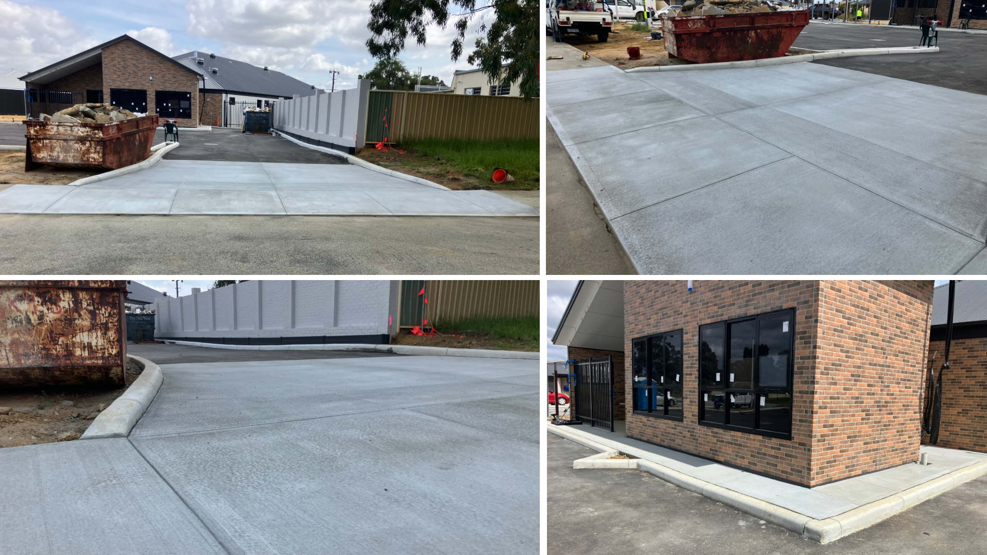 Decorative concrete patio